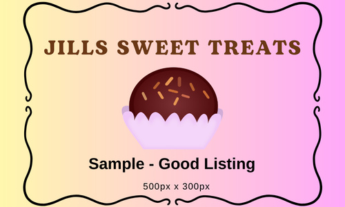 Jills Sweet Treats - Demo Good Listing 
